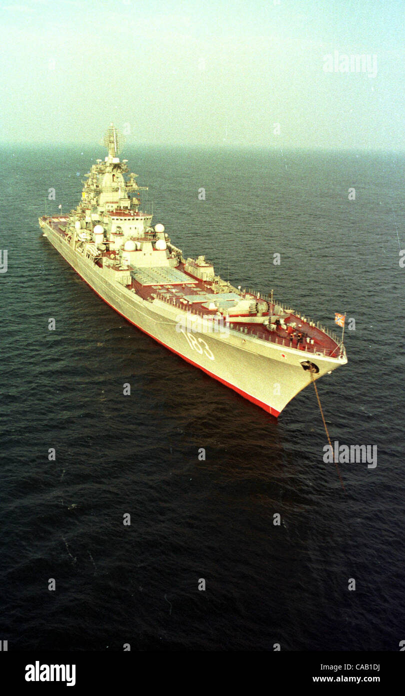 Heavy nuclear rocket cruiser ` Peter the Great `, constructed at the